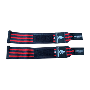 Black and Red Wrist Wraps