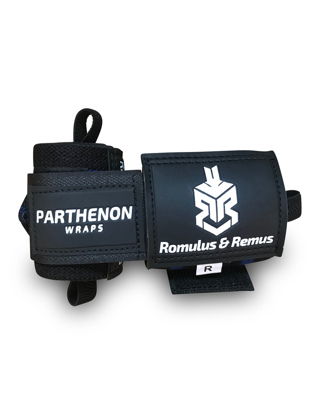 Parthenon Wrist Wraps in Black and Grey