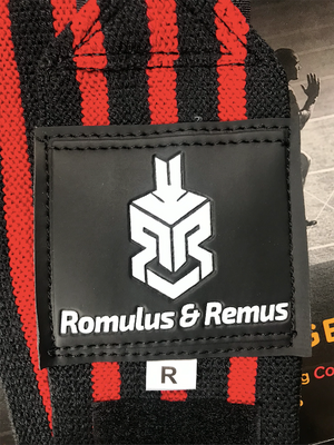 Black and Red Wrist Wraps